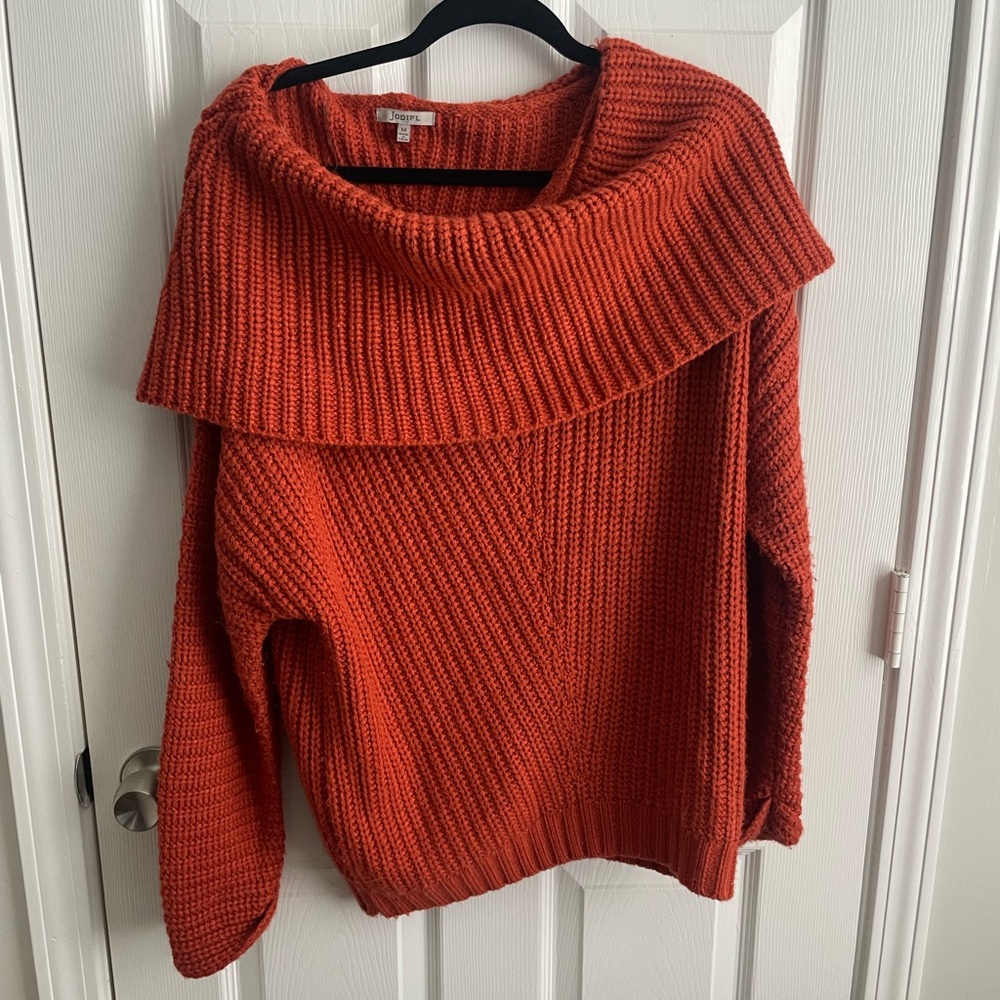 Off the shoulder sweater